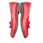 Bottega Veneta Made In Italy Red Leather Loafers Flats Tassle Shoes Size 37 (US Photo 1