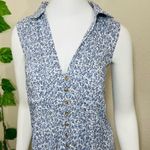 Anthropologie Maeve Blue Paint Splattered Top Photo 4