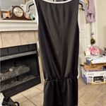Black and White Sporty Jumpsuit with Elastic Waist Size L Photo 1