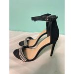 ALDO  Black Heeled Sandals‎ with Rhinestone Strap Elegant Evening Shoes S-8 Photo 3