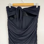 Carmen Marc Valvo  Black Strapless One Piece Swimsuit Women’s 16 Skirt Modest Photo 2