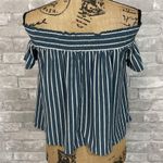 American Eagle Off Shoulder Striped Top Photo 2