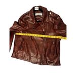 Wild Fern size medium distressed faux leather red Moto jacket Photo 5