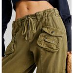 Free People Tahiti Cargo Pant in Olive Dried Herb - Size - Large Photo 1
