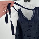 Brixon Ivy  V-Neck Eyelet Floral Lace Top Blue Photo 5