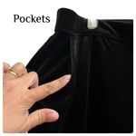 Good American Black Velvet Flare Pant Plus Size 3XL Holiday Cocktail Party Photo 4