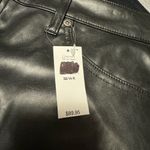 Gap  Black Faux Leather Pants Photo 2