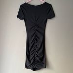 ZARA sz M rouged mini little black dress Photo 3