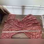 Sundry  Red Floral Long Sleeve Cotton Dress Size medium‎ Photo 5