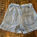 The Great AMO paper bag Jean denim shorts condition size 25 Photo 4