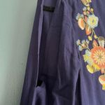 NWT Navy Floral Romper Blue Size L Photo 4