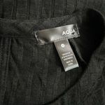 AQUA Long Sleeve Knit Smocked Dress, Black Size S New w/Tag Retail $78 Photo 7