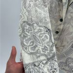 Johnny Was  biya embroidered white cotton Y2K 2000s button up jacket blazer small Photo 6
