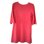 Duffield Lane 3/4 Sleeve Sabrina Scallop Coral Midi Dress Size M NWT Pink Size M Photo 1