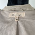 Philosophy Faux Suede/Leather Zip Front Vest Size Small Photo 6