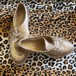 White Mountain  Gold Perforated Flats Photo 8