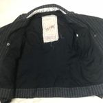 Johnny Was Pete & Greta Jacket Blazer size M Gray Stripe Wool Blend  Double Breas Photo 7