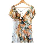 Anthropologie V-Neck Ruffle Lace Floral Hi Low Tiered Slip Dress Size 6 NEW Photo 7