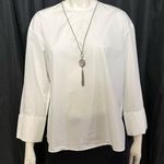 CELINE Authentic Elegant Phoebe Philo Poplin White Blouse Photo 0