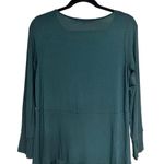 Hemline Ritva Falla Tunic Dress Ruffle Lagenlook Knit Green Women’s XS Photo 3