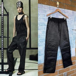 ALEXANDER WANG x H&M Genuine Leather Tearaway Jogger Pants size 6 Black Photo 1