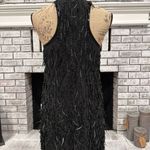 Club Monaco  Women's Beaded Embellished Sleeveless Triete Mini Dress Black Size 2 Photo 10