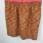 J.Crew  10 Pink combo Tweed Silk Dress Career Cocktail Expose Zip work silk blend Photo 8