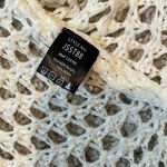 POL  Ivory Crochet Mesh Knit Top sz m/l Photo 5