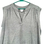 Natori N  size Medium gray sleeveless tunic‎ dress v-neck Photo 2