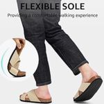 Slide Sandals for Women w/Cork Footbed & Soft Knit Comfort X Tape Sandals Photo 8