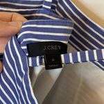 J.Crew  Garratt Tiered Striped Midi Dress Size 0 Blue White Beach Coastal Long Photo 2