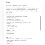 Urban Outfitters  Guinness Crab Poster Graphic Slim Tee NEW Size S Photo 4