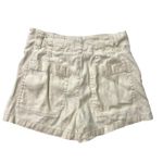 Anthropologie  Linen Blend Patch Pocket Lightweight Shorts Ivory White size 27 Photo 2