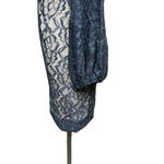 Dress the Population Off Shoulder Blouson Sleeve Lace Dress Black Nude XS Photo 5