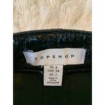 Topshop Patent Faux Leather Pants Silver Hardware Sz 2 USA  Photo 6