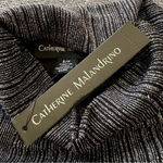 Catherine Malandrino  Metallic Long Sleeve Turtleneck Shirt Small Petite NWT Photo 1