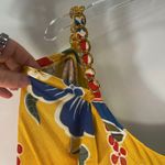 Dolce & Gabbana  Dress IT 42 / US 6 Yellow Floral Cold Shoulder Vintage Y2K Photo 12