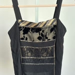 VTG Tommy noulou Black Top Y2K witchy dark romantic Lace Blouse Size S Photo 0