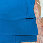 Zenana Women's Ocean Blue Long Sleeve Oversized V-Neck Tee 2X Photo 4