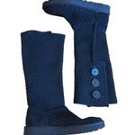 UGG  Dark Blue Knit Winter Boots Photo 0