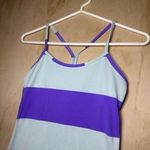 Lululemon Women's Power Y Tank *Luon Light Size 4 - Bold Stripe Power Purple Photo 1