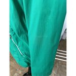 Chico's Zenergy  Stripe Jacket Size 1 Green full Zipper Stretch Pocket Outdoor Photo 4