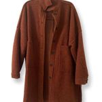 A.Peach Fuzzy Coat Photo 0