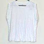 EXPRESS NWT Women's White Skimming Crew Neck Muscle Tee - Size: Large Photo 1