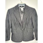 Diane Von Furstenberg Vintage  DVF Black Lace Blazer formal crystal button Size 0 Photo 7