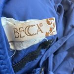 Becca  by Rebecca Virtue Blue One Piece Swimsuit Swim Wear Ruffle Size Medium Photo 10