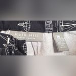 Kate Hill  Navy Nautical Print Cropped Cotton‎ Pants Size 10P EUC Photo 2