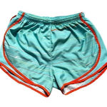 Nike Medium Teal, White, & Orange Running Shorts Blue Photo 0