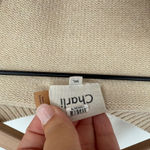 Charlie 1 Horse Charli Lanie Sweater Knit Wrap Beige Wool Blend‎ Oversized Comfy Casual Pullover Photo 3