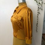 Ashley by 26 International ashley by international yellow silk spring jacket Photo 4